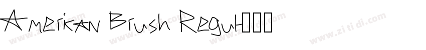 American Brush Regul字体转换